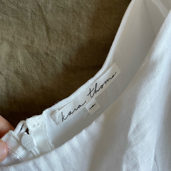 BELLFLOWER MINI DRESS IN BLANC (S) - Picture 2 of 7